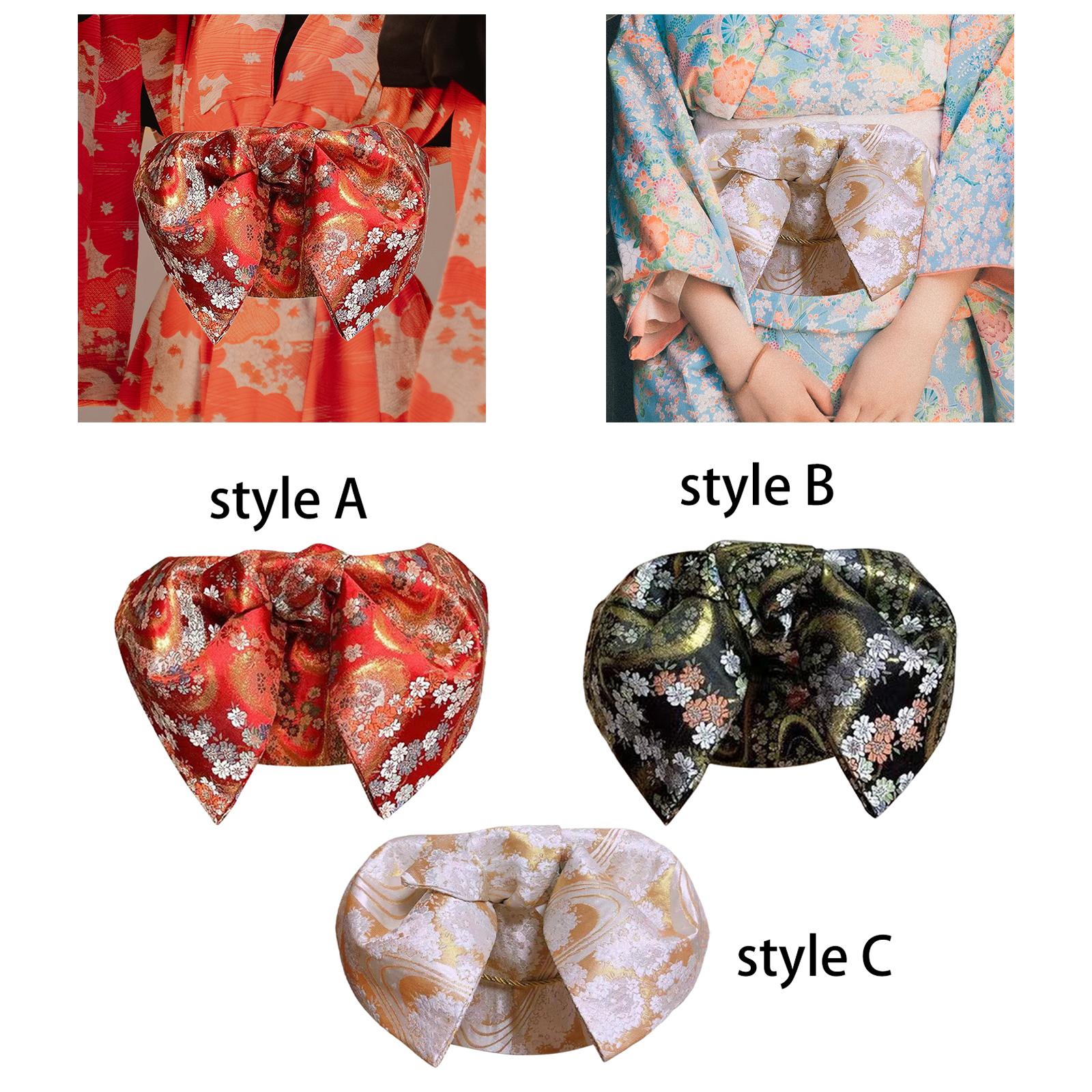 Bow Tie Pre Tied - Ceinture Obi traditionnelle japonaise pour femmes,