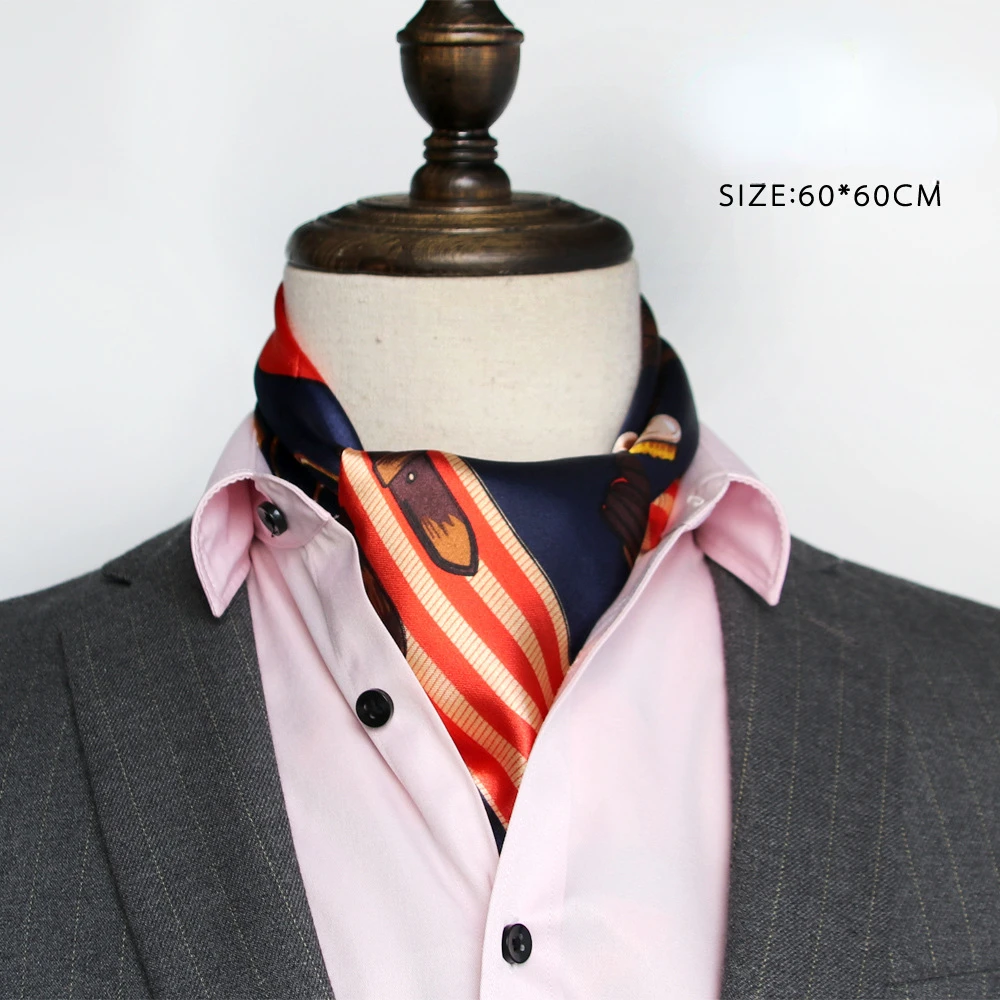 Foulard en soie britannique po - Scarf Silk Square avis et prix